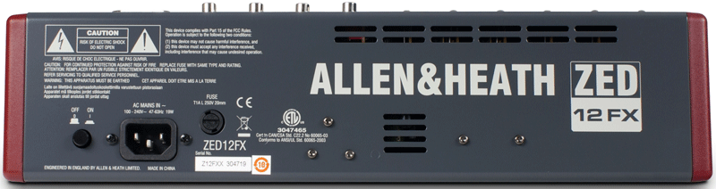 ALLEN & HEAT ZED 12FX