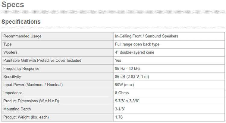 YAMAHA NS-IC400